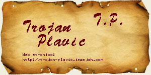 Trojan Plavić vizit kartica